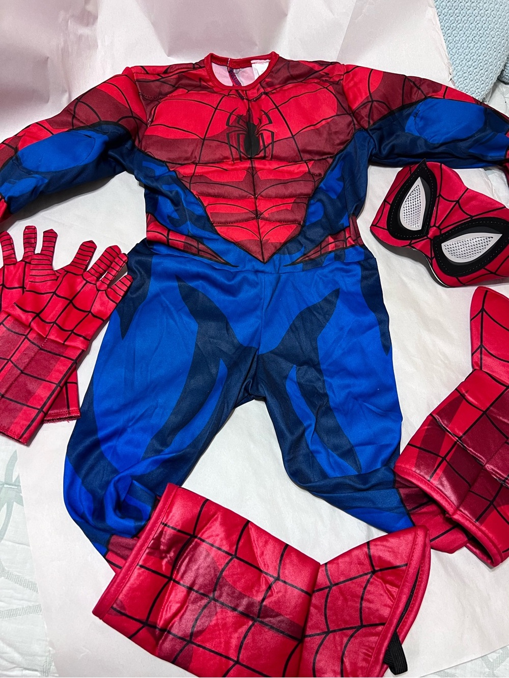 Marvel Rubie's Red Spider-Man Costume Set -  Superhero 3D Premium Small Size 5/6